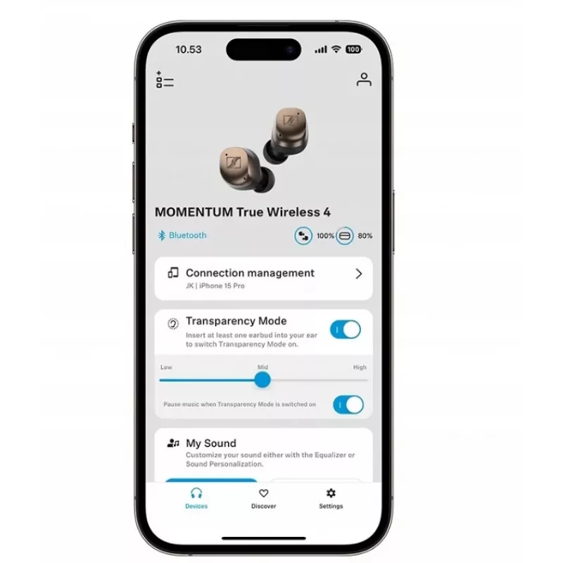 Sennheiser Momentum True Wireless 4 slúchadlá - čierna Copper