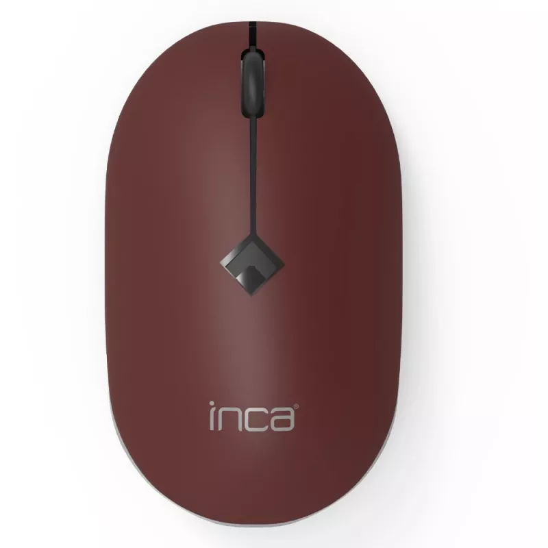 INCA myš IWM-231RB 1600 DPI, bezdrôtová, 4 tlačidlá, hnedá, 2,4 GHz
