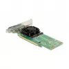 DeLOCK PCI Express x16 karta na 4 x interné NVMe M.2 Key M – low-profile formát