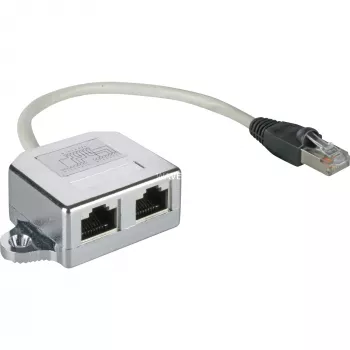 Wentronic Goobay rozbočovač káblov (Network Doubler), CAT Y-adapter - prepojenie 2 x CAT 5 Ethernet, tienený (68908)
