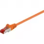 Wentronic Goobay CAT 6 patch kábel, S/FTP (PiMF), oranžový, 10 m - LSZH bez halogénov, meď (93469)