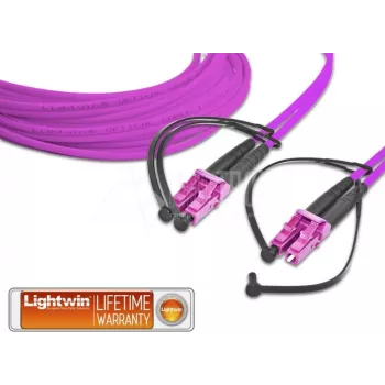 Lightwin patch kábel, multimode LC-LC 1m OM4 (LDP-50 LC-LC 1.0 OM4)