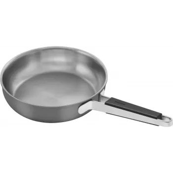 Indukčná panvica na vyprážanie ZWILLING PURE 24 cm, plochá, sivá
