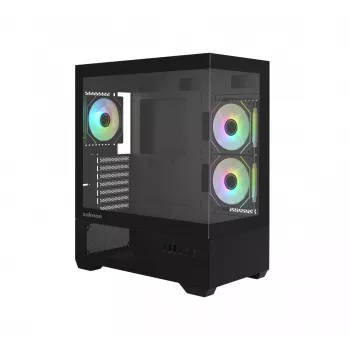 PC skriňa CHRONIX V2 Mid Tower ARGB ventilátory x3 čierna