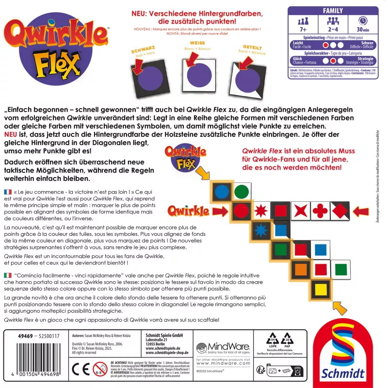 Qwirkle Flex, spoločenská hra