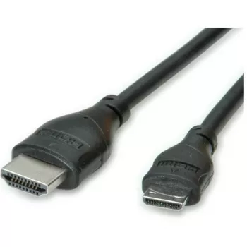 ROLINE HDMI High Speed kábel s Ethernetom - HDMI s Ethernet káblom - mini HDMI (M)