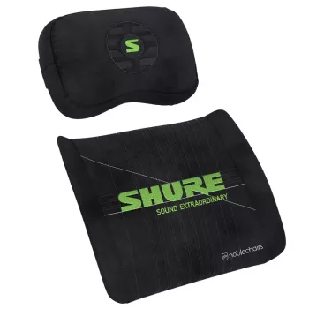 Sada vankúšov Memory Foam noblechairs Shure Edition GAGC-343 — bedrový a krčný vankúš