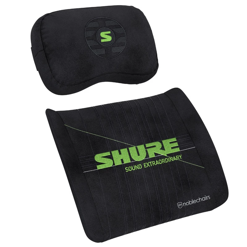 Sada vankúšov Memory Foam noblechairs Shure Edition GAGC-343 — bedrový a krčný vankúš