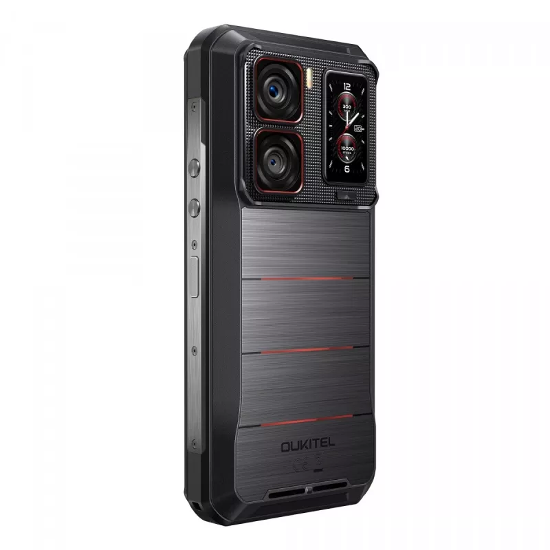 Smartfón Oukitel WP300 5G, 6,8 palca, 12 GB RAM, 512 GB, 16000 mAh, IP69K, Android 15, čierny