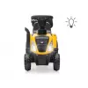 CAT Vozidlo traktor s prívesom žlté na sedenie