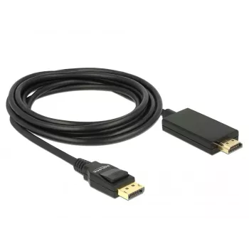 Adaptér video kábla DeLOCK 85318 DisplayPort na HDMI 3m čierny