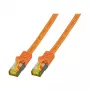 EFB-Elektronik RJ45 patch kábel Cat.6A S/FTP LSZHCat.7 nezakončený kábel oranžový 0,5 m Výrobca: EFB Elektronik (MK7001.0,5O)