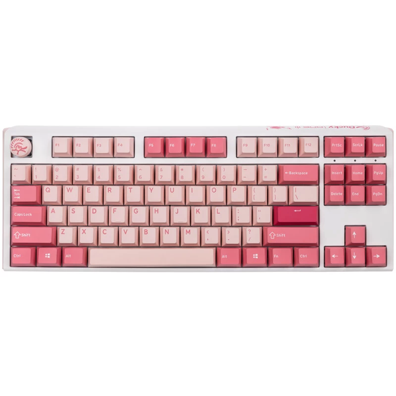 Ducky One 3 TKL Gossamer Pink klávesnica herná USB US anglická ružová, biela
