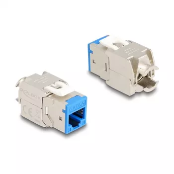 DeLOCK Keystone modul 88113 plochý RJ-45 modrý 10 ks