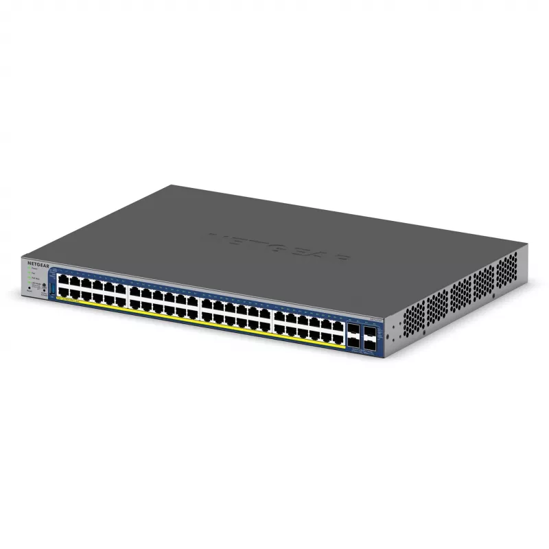 NETGEAR 52-portový PoE Gigabit/10G Stackable Smart Switch (GS752TXP)