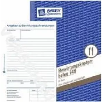 Avery 745 modro-biely administratívny blok (745)