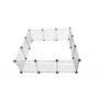 Klietka pre psov C&C Modular 145×75×37 cm – interiérový/exteriérový box pre domáce zvieratá, modulárna konštrukcia z panelov, čierna