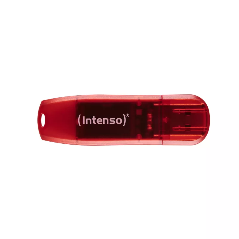 USB flash disk Intenso 128 GB USB Type-A 2.0 červený transparentný