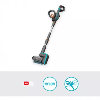 Akumulátorový multičistič AquaBrush Patio 18V P4A solo, čistič tvrdých podláh sivá/tyrkysová, bez batérie a nabíjačky, POWER FOR ALL ALLIANCE