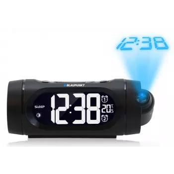 Rádiobudík Blaupunkt CRP9BK, FM PLL, projektor, funkcia USB nabíjania, vnútorná teplota (CRP9BK)