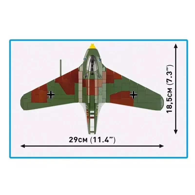 Stavebnica Messerschmitt Me 163B Komet 543 dielov