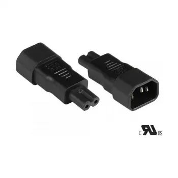 GoodConnections C14 > C7 (ST-BU) IEC napájací adaptér čierny