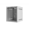 Lanberg WF10-2306-10S nástenná rack skriňa 10" 6U, 336×280×310 mm, sklenené dvere, 20 kg, sivá (RAL 7035)