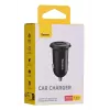 Auto nabíjačka Baseus Gain Pro univerzálna čierna – 2× USB 2.0, 2,4 A na port, vstup 12–24 V, výstup 5 V