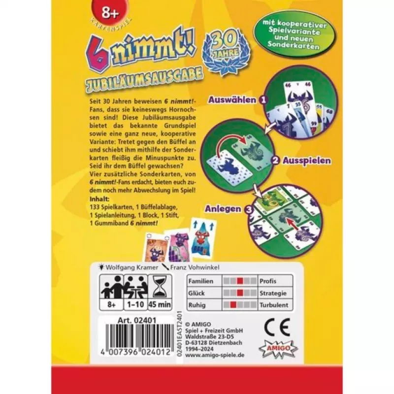 Amigo 6 nimmt! 30 Jahre-Edition, kartová hra