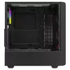 Savio Noctis Glass RGB Cube počítačová skriňa, ATX/Micro-ATX/Mini-ITX, predná strana z tvrdeného skla, RGB ventilátory, čierna