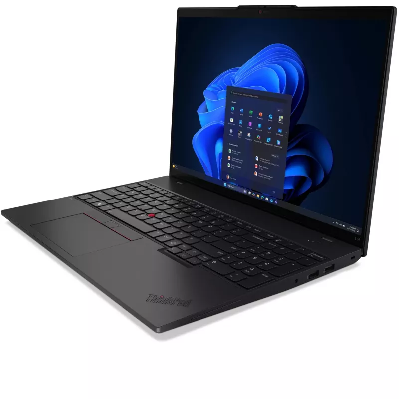 Lenovo ThinkPad L16 Gen 2 (AMD) AMD Ryzen™ 5 PRO PRO 215 Laptop 40,6 cm (16 inch) WUXGA 16 GB DDR5-SDRAM 512 GB SSD Wi-Fi 7 (802.11be) Windows 11 Pro Nemecký čierny