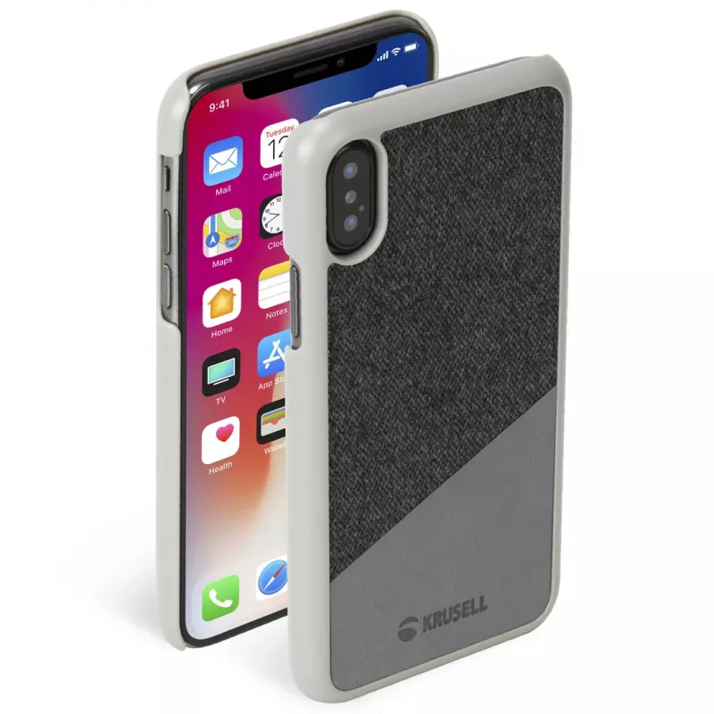 Puzdro Krusell Tanum iPhone X/XS 14,7 cm sivá