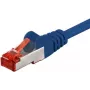 Wentronic Goobay CAT 6 patch kábel, S/FTP (PiMF), modrý, 15 m - LSZH bez halogénov, meď (68273)