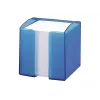 Štvorcový poznámkový blok Durable TREND štvorcový modrý transparentný