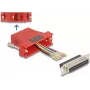 DeLOCK D-Sub 25-pin samica na RJ45 samica montážna súprava červená VGA RJ-45
