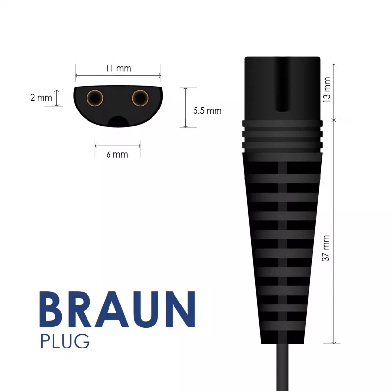 Akyga AK-PD-23 napájací zdroj pre holiaci strojček Braun 12 V / 0,4 A, 4,8 W, 1,8 m