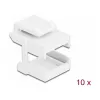 Keystone kryt DeLOCK 86807 biely pre optické spojky 10 ks