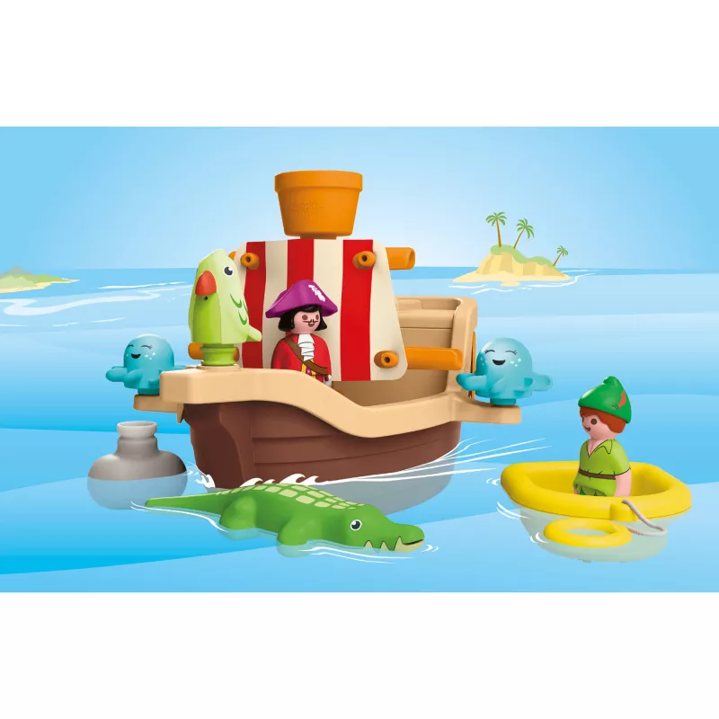 Sada figúrok JUNIOR & Disney pirátska loď z Petra Pana
