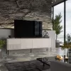 RTV skriňa ABI 4D 200x38x62 kašmírová matná