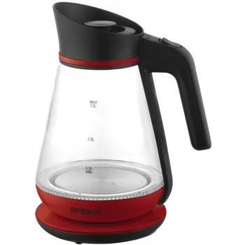 Rýchlovarná kanvica PRIME3 1,5 l 2200 W červená transparentná