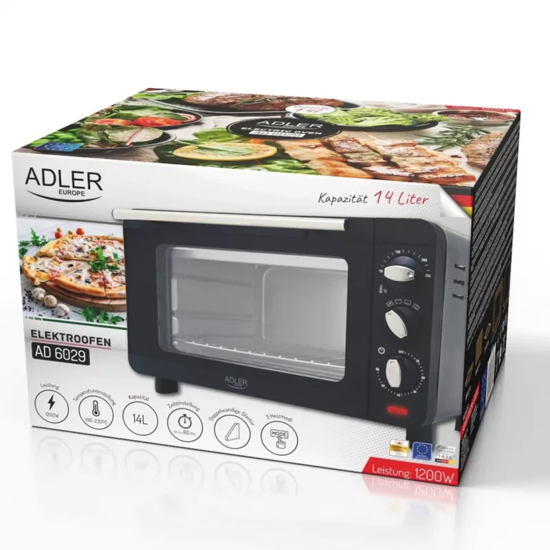 ADLER AD 6029 elektrická rúra na pečenie čierna