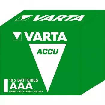 Varta Longlife - batéria 2 x AAA - NiMH - (nabíjateľná) - 800 mAh - balenie 10 ks