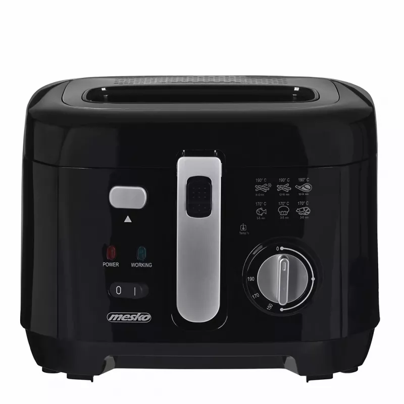 Fritéza Mesko Home MS 4908 Single 2,5 l 1800 W čierna sivá