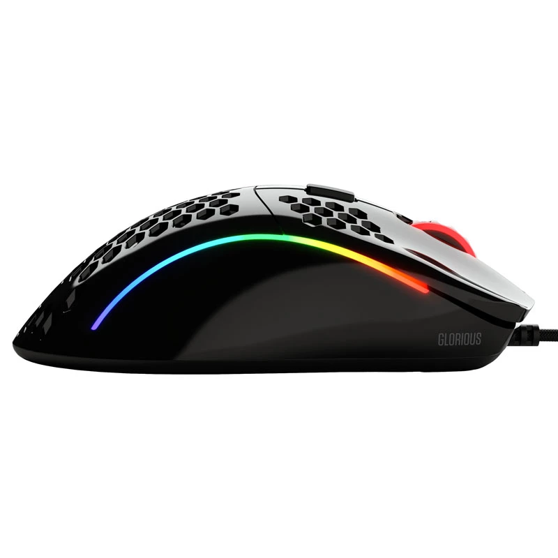 Glorious Gaming Glorious Model D myš Glossy (čierna), pravá ruka, optická, USB Type-A, 12000 DPI, 1 ms, čierna