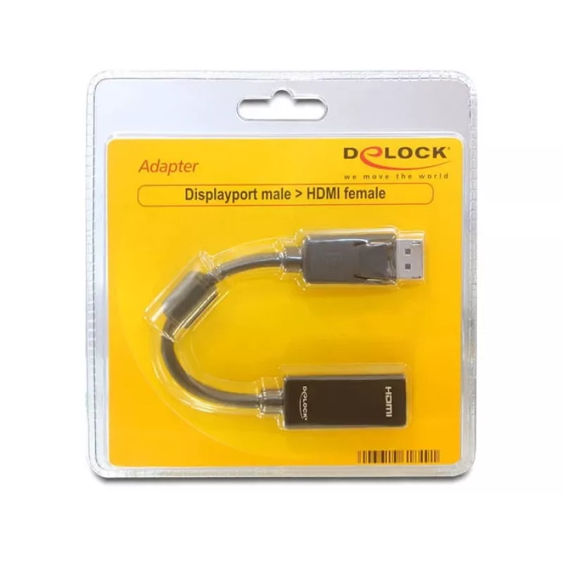 Videokáblový adaptér DELOCK 61849 0,125 m DisplayPort na HDMI