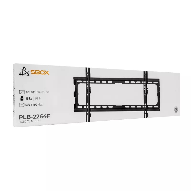 Nástenný držiak SBOX PLB-2264F-2 37–80 cm, nosnosť 45 kg, VESA 600x400