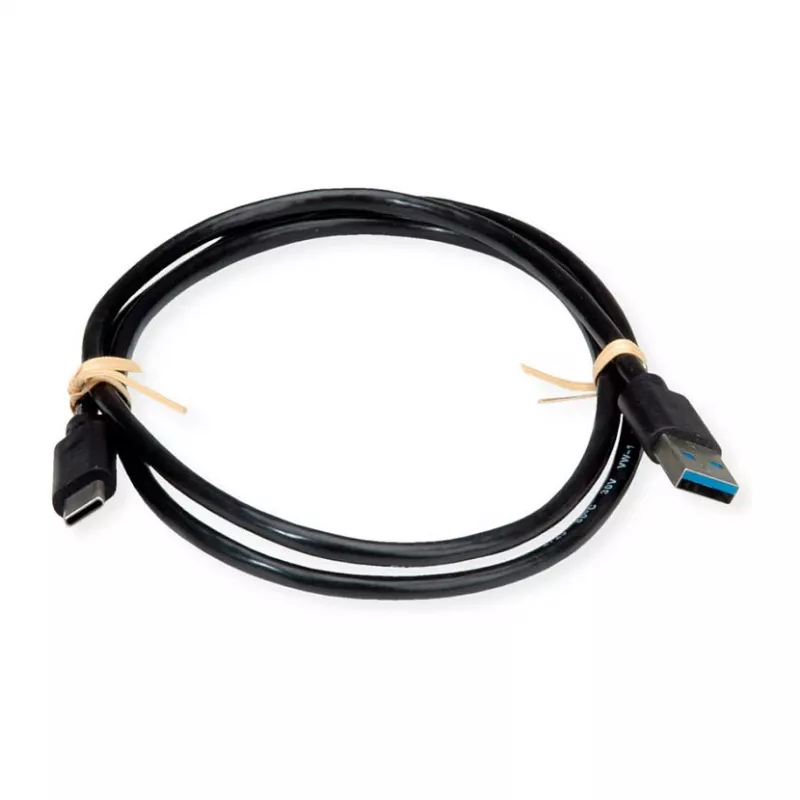 ROLINE RM USB 3.2 Gen 1 kábel, A-C, ST/ST, čierny, 1 m
