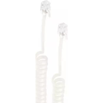 shiverpeaks ®-BASIC-S telefónny špirálový kábel k slúchadlu – kábel 2x 4P4C, čierny, 5,0 m (BS70135-5)