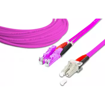 Lightwin vysokokvalitný duplexný LWL patch kábel - MM OM4 - LSH - LC (LDP-50 LSH-LC 10.0 OM4)