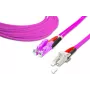 Lightwin vysokokvalitný duplexný LWL patch kábel - MM OM4 - LSH - LC (LDP-50 LSH-LC 10.0 OM4)